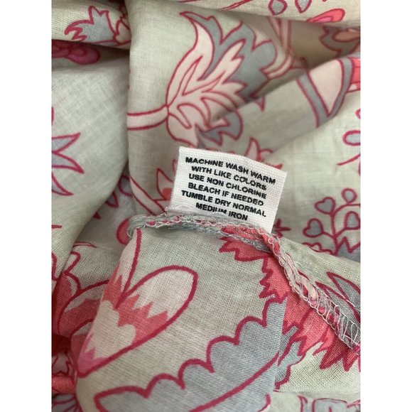 Anthropologie Jennifer & Grace Colorful Floral Short Puff Sleeve Blouse - Picture 8 of 10